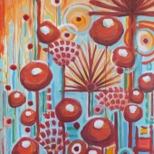 floral samba $500, 30x48 gallery wrapped canvas
